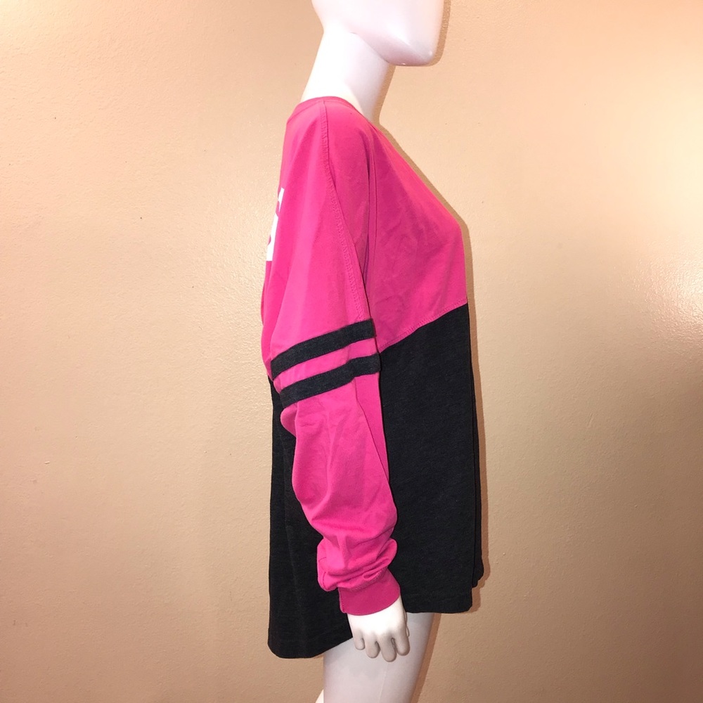 I Love Dogs Oversized Jersey Graphic Tee Adult Size XL Heavy Cotton Pink Grey - Picture 11 of 14